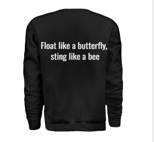 MUHAMMED ALI OVER SIZE WORKOUT SWEATSHIRT
